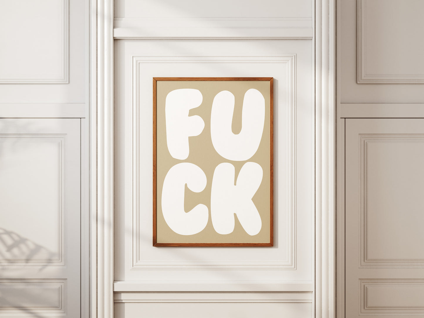 F*CK - Swearing Humour Print – Typography Home Decor – Iconic Shit